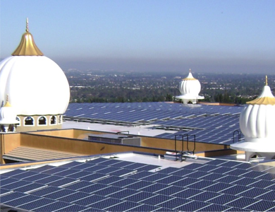 image of Sikh temple solar